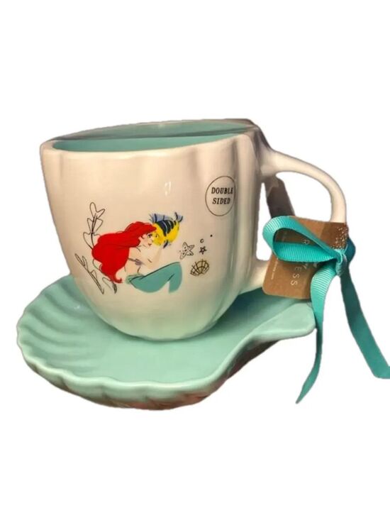 Rae Dunn Other - Rae Dunn Disney The Little Mermaid Ariel Under The Sea Mug w/Shell Saucer Base